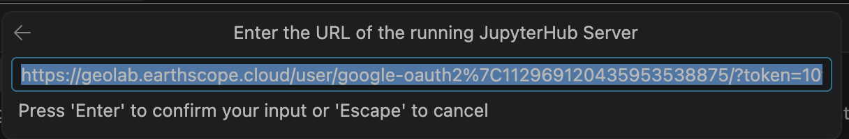 Exisiting Jupyter Server
